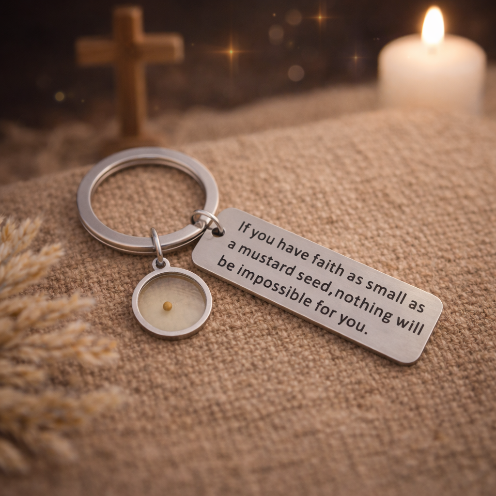 Faith Mustard Seed Keychain