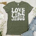 Love Like Jesus Tee - Heather Green