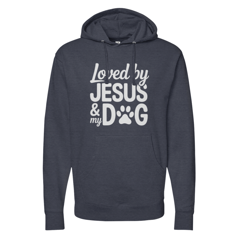 Loved By Jesus & My Dog Midweight Hoodie