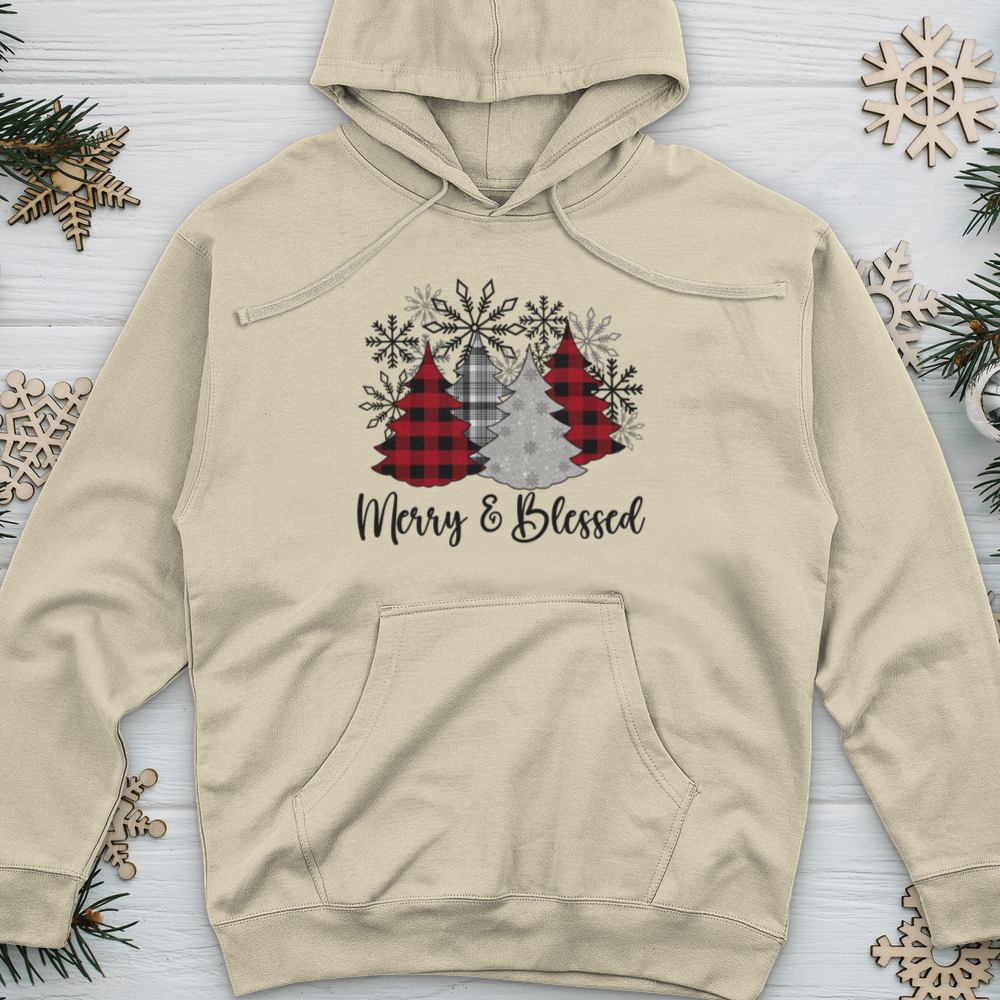 Merry & Blessed Christmas Midweight Hooded Sweatshirt VIP