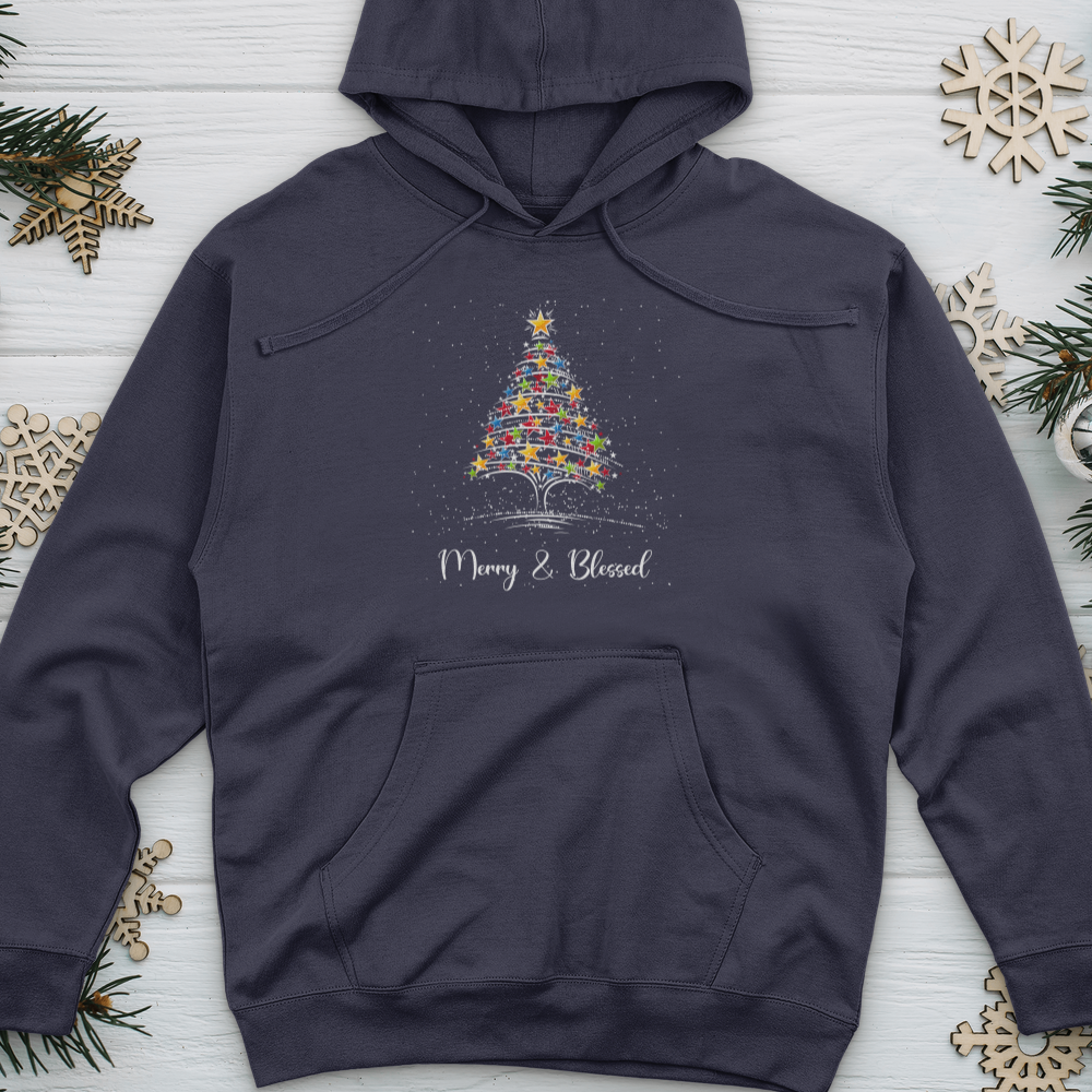 Merry & Blessed Star Midweight Hooded Sweatshirt VIP