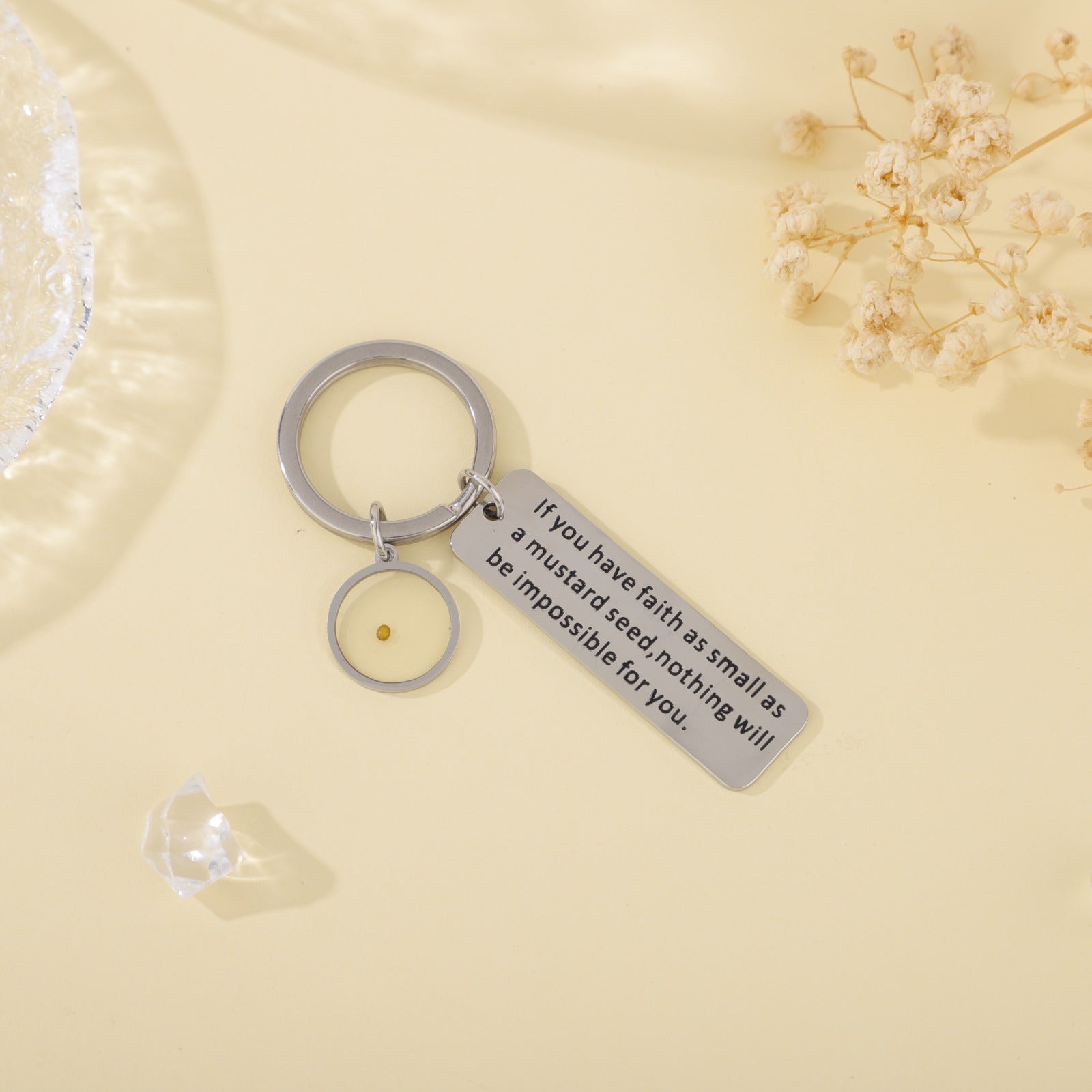Faith Mustard Seed Keychain